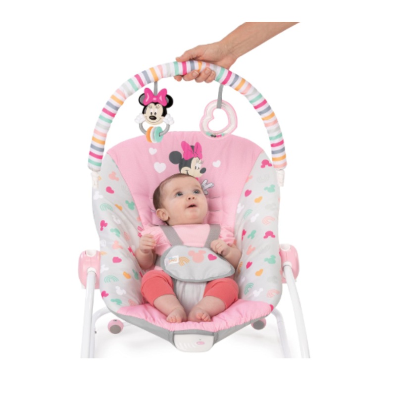 Bright Starts Infant to Toddler Rocker Seat, Minnie Forever Besties