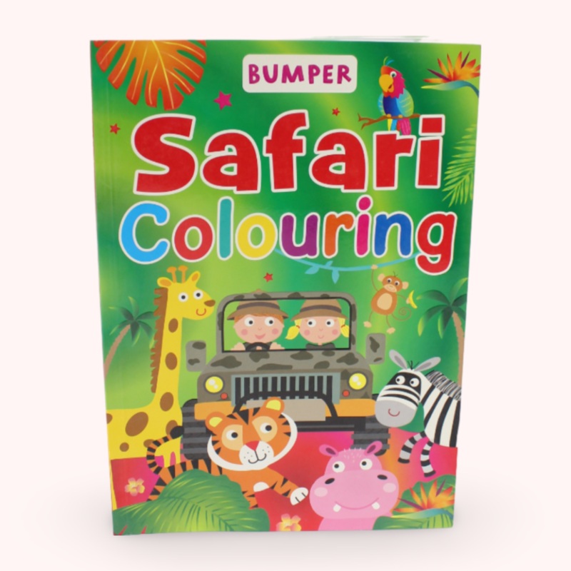 Bumper Safari Coloring Book – Paperback