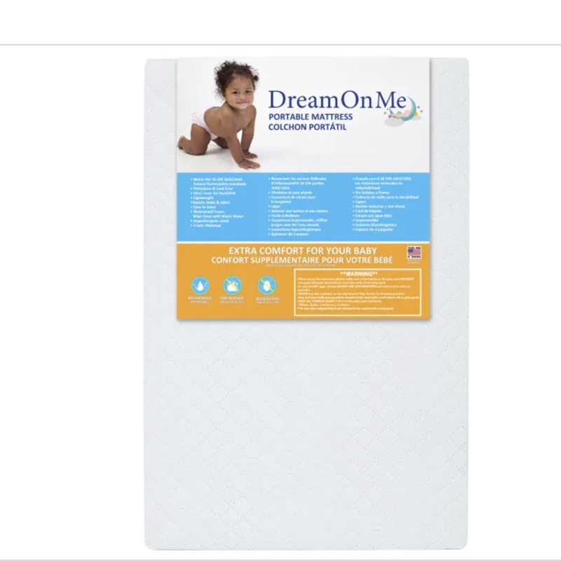 Holly 3 Fiber Portable/Mini Crib Mattress (See Description)