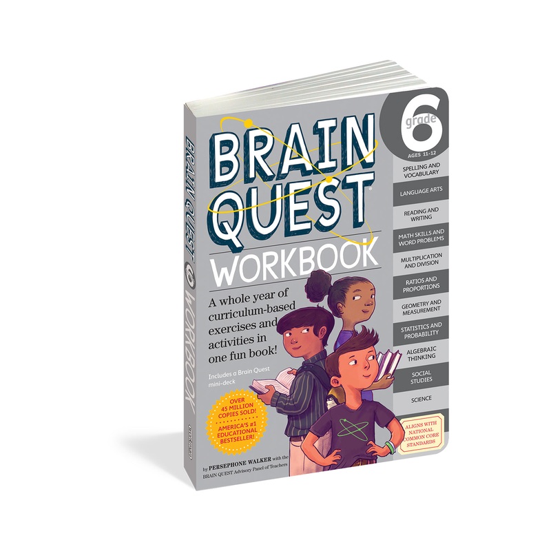 Workman Publishing Brain Quest Workbook Grade 6