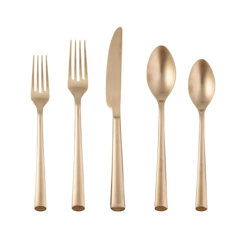 20-Piece Gilda Champagne Satin Flatware Set