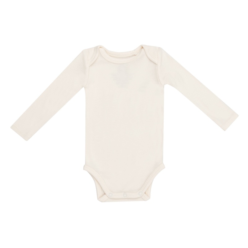 Angel Dear – Long Sleeve Ribbed Bodysuit – Sugar Swizzle