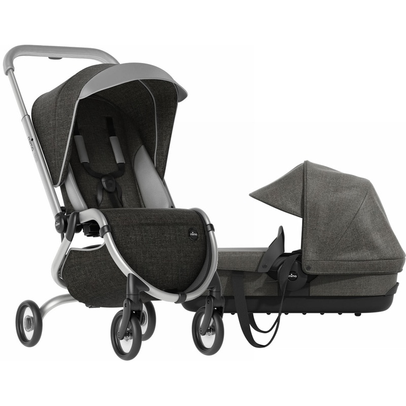Mima Zigi Stroller + Bassinet – Charcoal