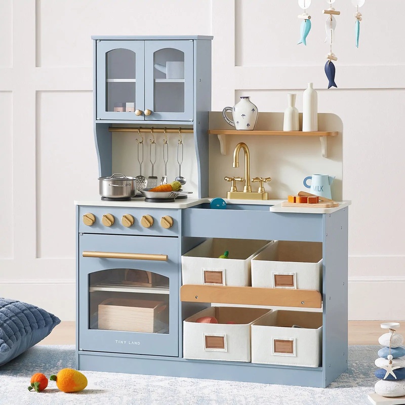 Tiny Land Serenity Play Kitchen – Lagoon Blue