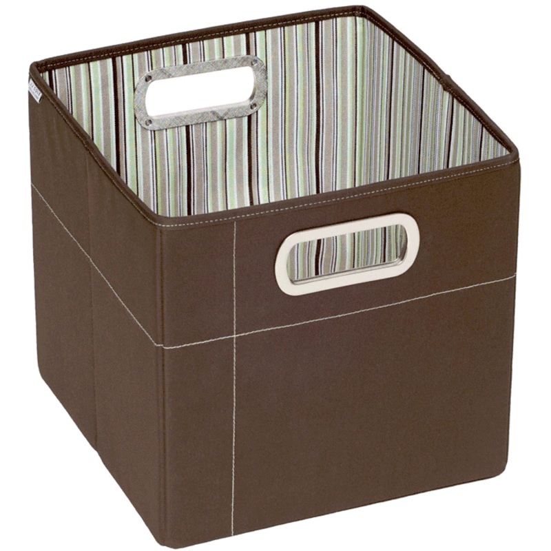 JJ Cole Storage Box 11″ – Cocoa Stripe
