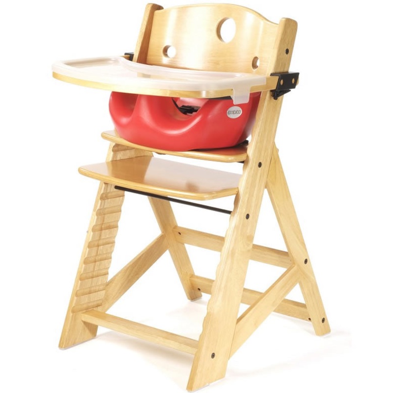 Keekaroo Height Right High Chair & Infant Insert – Natural/Cherry