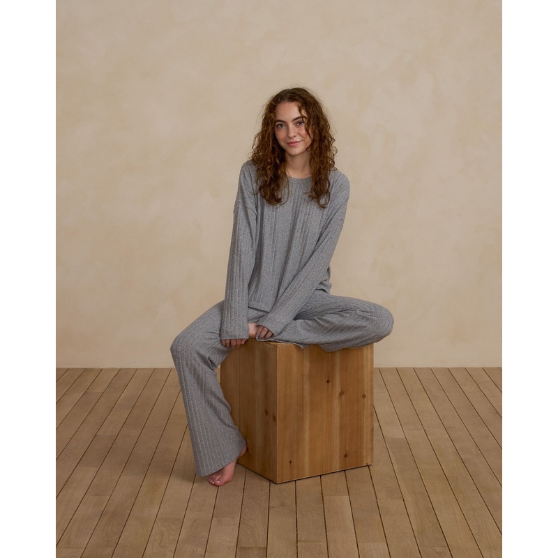 Rylee + Cru Cozy Rib Knit Set – Dusty Blue