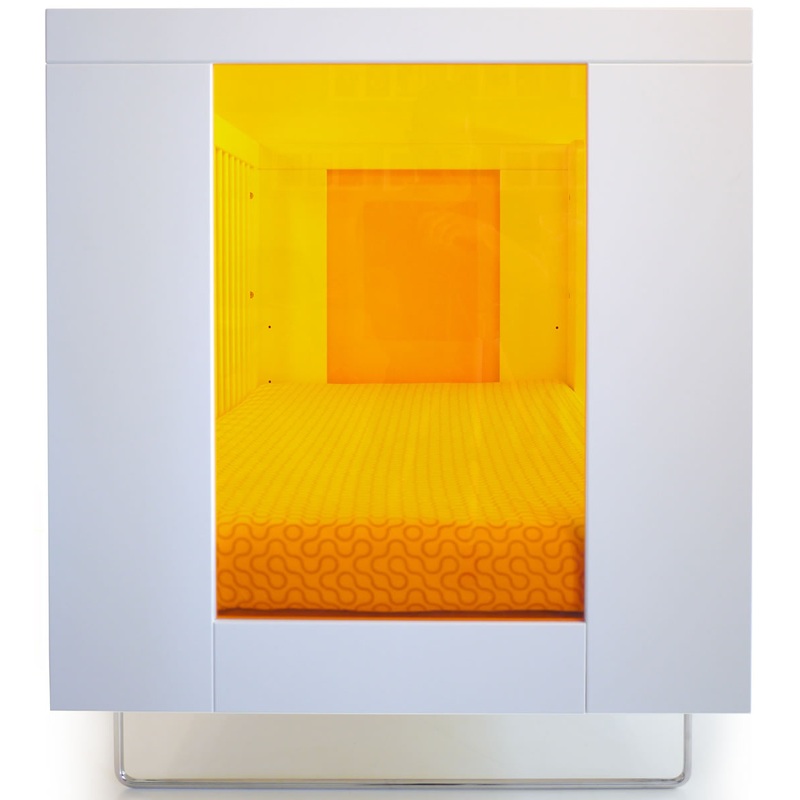 Spot On Square Alto Crib – Tangerine Acrylic