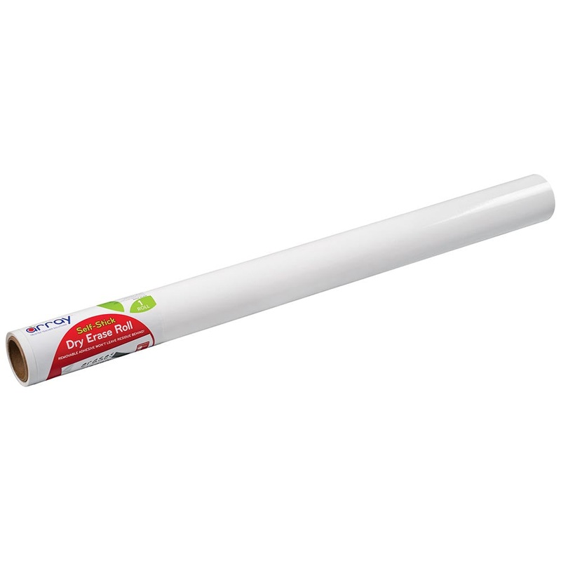 Array Dry Erase Roll, Self-Adhesive 24″ X 10′ White, 1 Roll