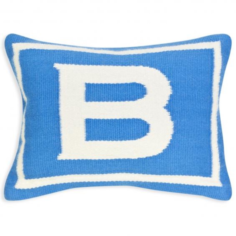 Jonathan Adler Junior Letter B Pillow in Blue
