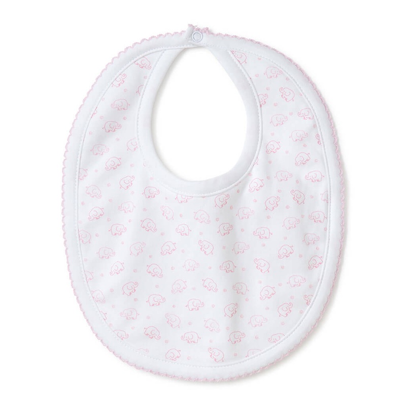 Kissy Kissy Print Bib Ele Fun Pink