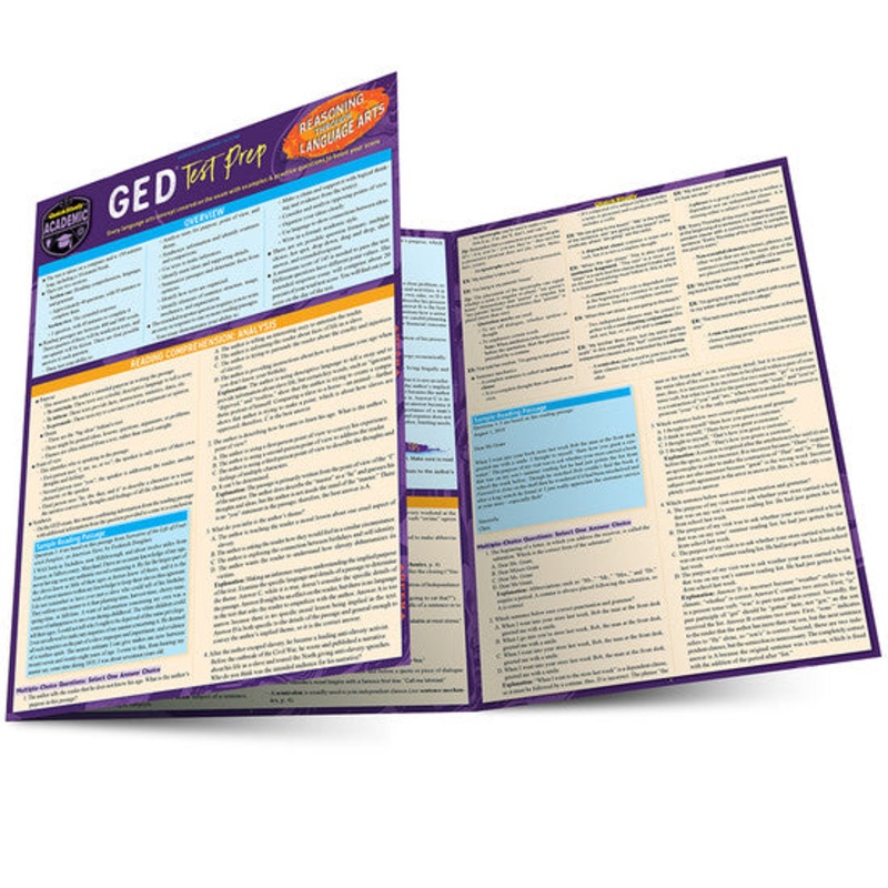 QuickStudy | GED Test Prep: Reasoning Through Language Arts Laminated Study Guide