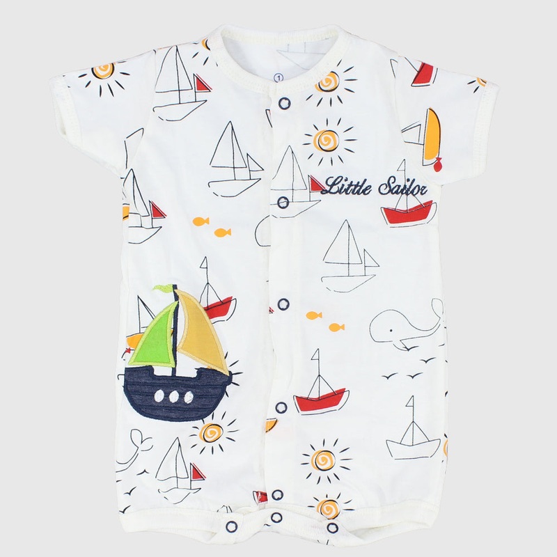 Little Sailor Short-Sleeved Romper