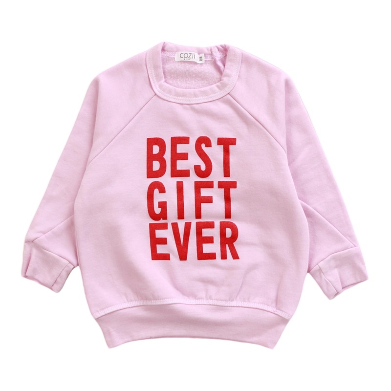 Longsleeve Crew – Best Gift Ever – Candy Pink