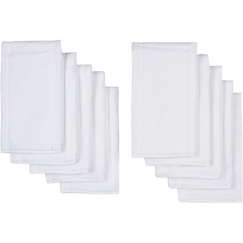 10-Pack Prefold Gauze Diaper with Pad