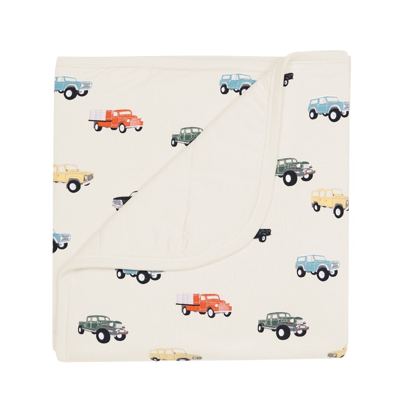 Baby Blanket in Vintage Truck 1.0