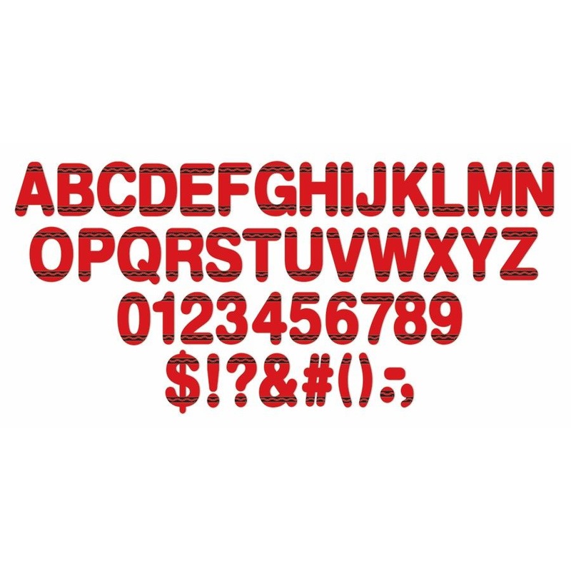 Crayola Red Deco Letters