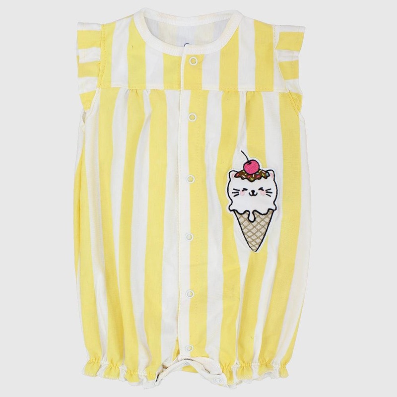 Ice Cream Cone Sleeveless Romper