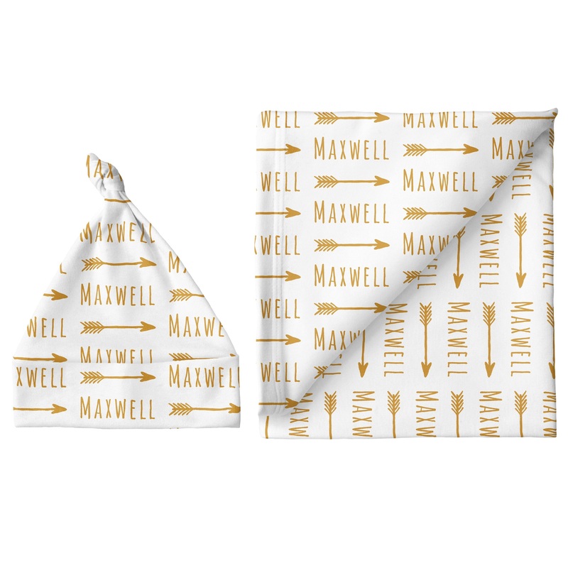 Sugar + Maple Small Blanket & Hat Set – Arrow