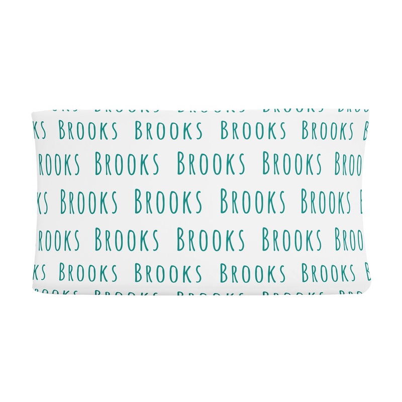 Sugar + Maple Changing Pad Cover – Repeating Name