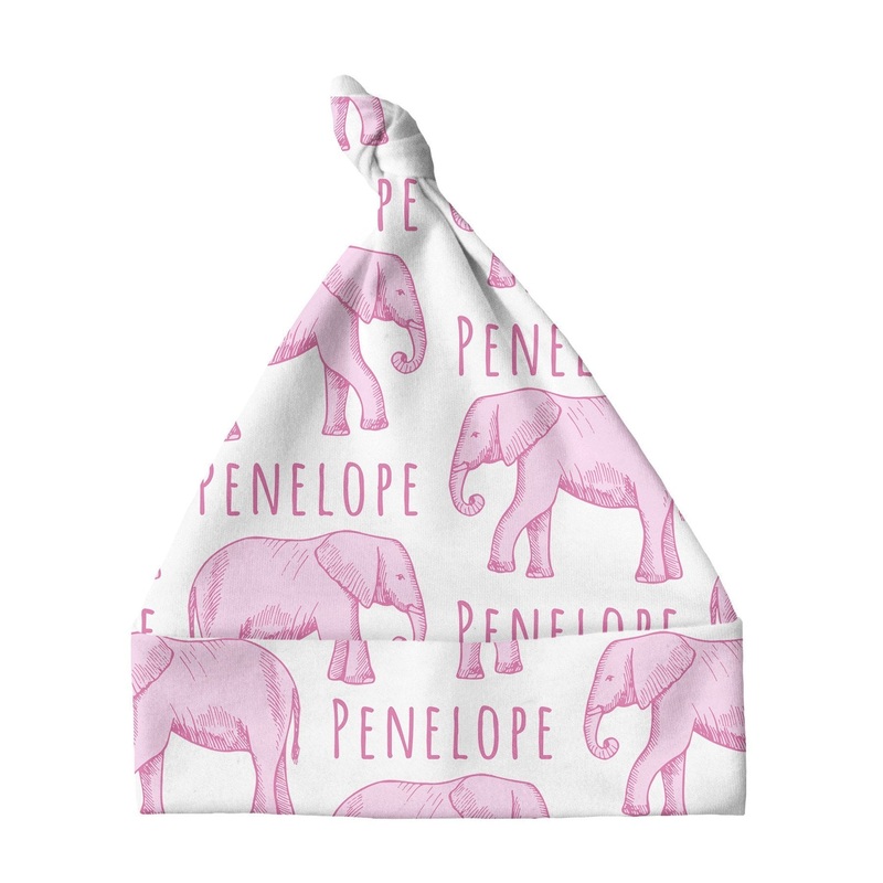 Sugar + Maple Knotted Baby Hat – Elephant Pink