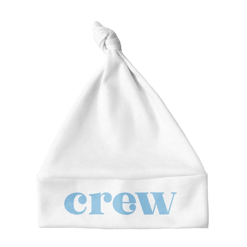 Sugar + Maple Knotted Baby Hat – Centered Name