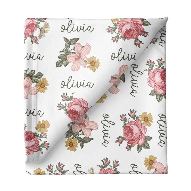 Sugar + Maple Large Stretchy Blanket – Retro Rose