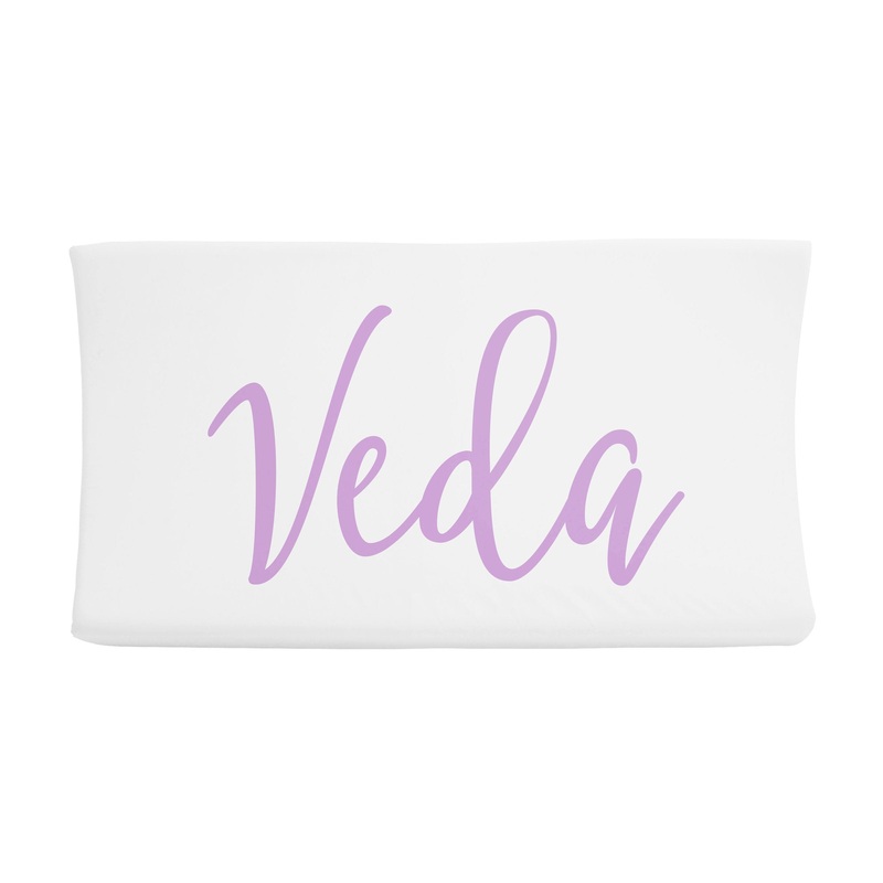 Sugar + Maple Changing Pad Cover – Centered Name