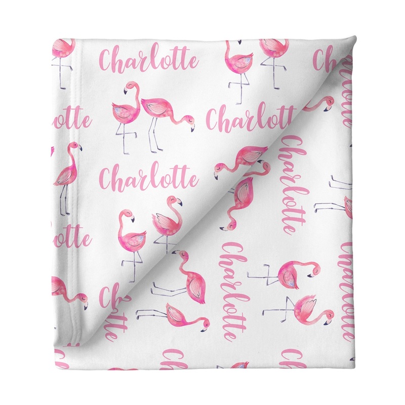 Sugar + Maple Small Stretchy Blanket – Flamingo