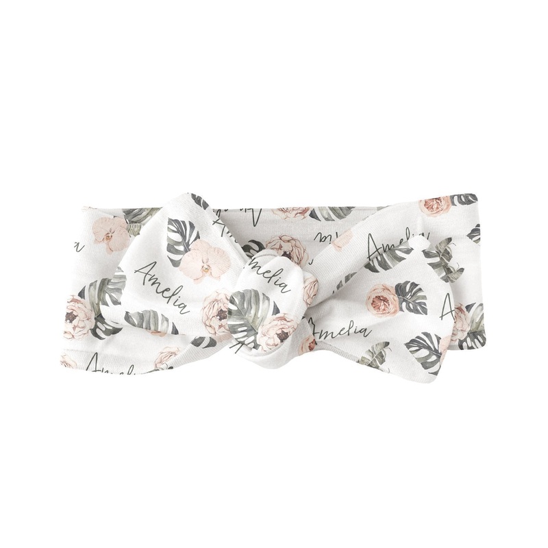 Sugar + Maple Bow  – Tropical Floral