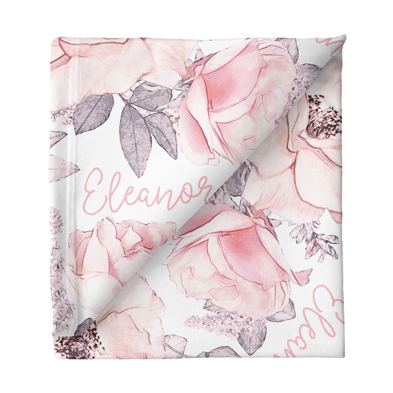 Sugar + Maple Large Stretchy Blanket – Wallpaper Floral