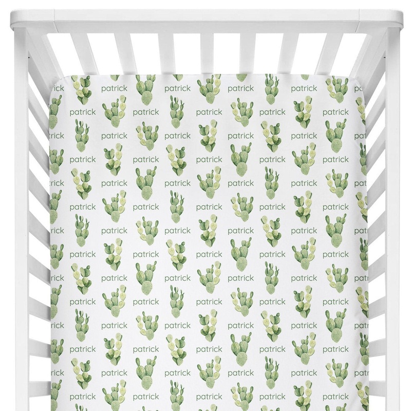 Sugar + Maple Crib Sheet – Cactus