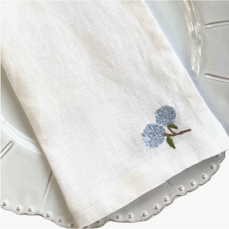 Washed Linen Napkins – Hydrangea (set of 4)