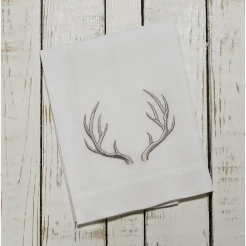 Trifold Napkin – Antler White