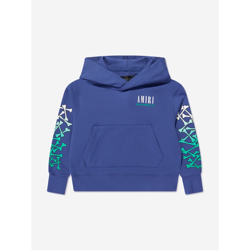 Amiri Kids Bones Hoodie in Blue