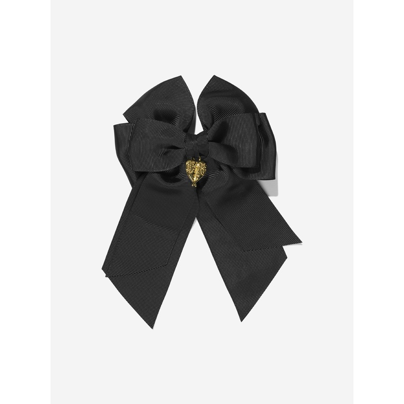 Angels Face Girls French Bow Clip in Black