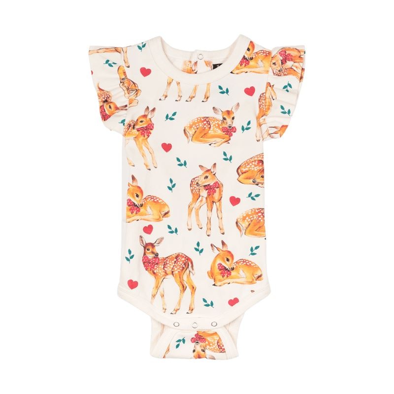 Fawn Frill Sleeve Bodysuit