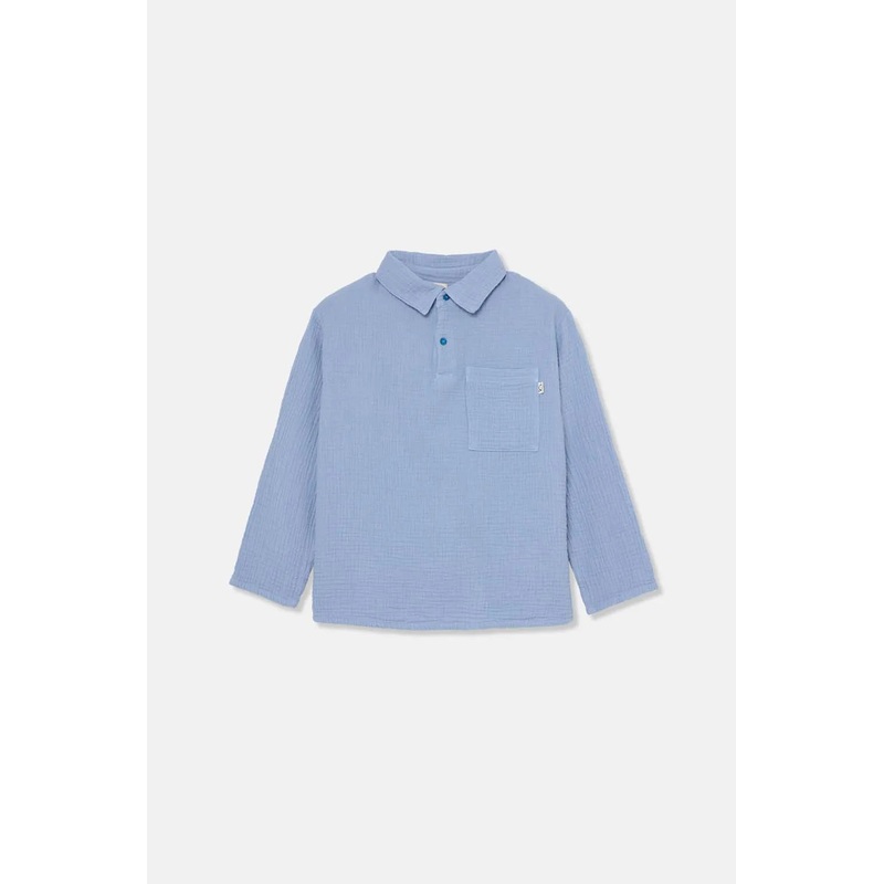 Textured Kids Shirt | Soft Blue
