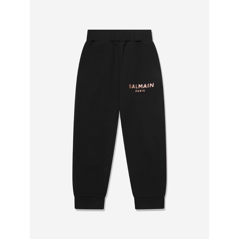 Balmain Girls Logo Joggers in Black
