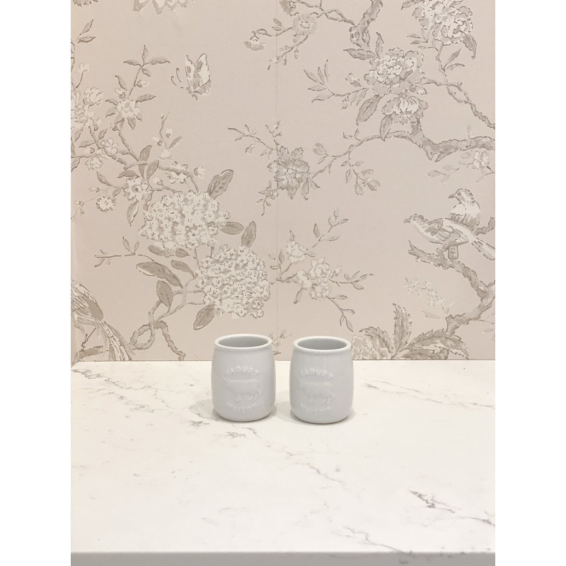 Vintage French Yogurt Pot