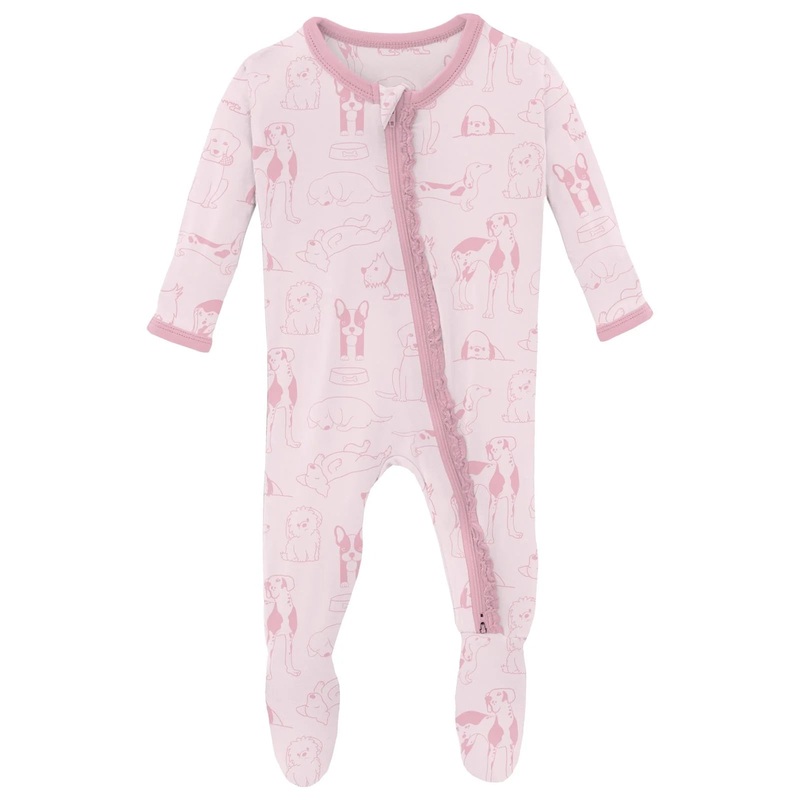 Print Muffin Ruffle Fooite With 2 Way Zipper – Shrinking Violet Dogs