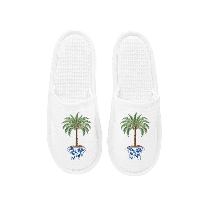 Slippers White Waffle