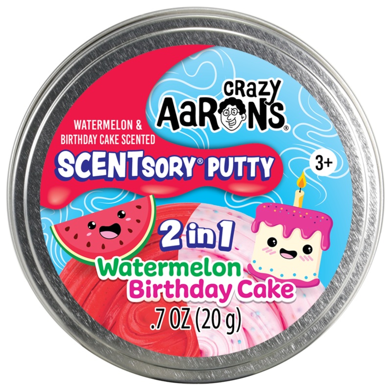 Watermelon/Birthday Cake SCENTsory 2 in 1 Thinking Putty
