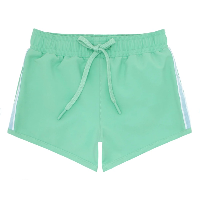 Abaco Green w. Side Stripe Boardie