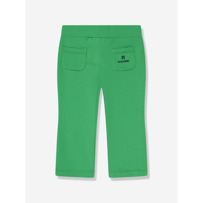Aigner Baby Girls Logo Joggers in Green