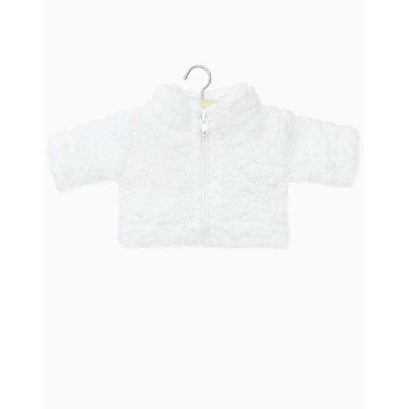 Blaise white sherpa jacket