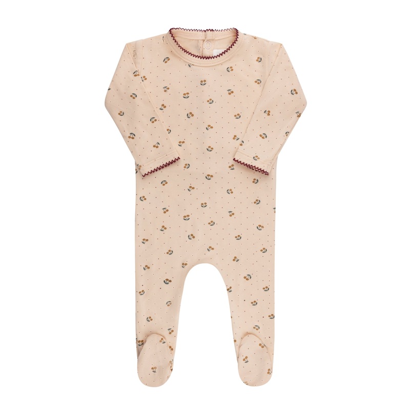 Aurora Cherry Print Footie