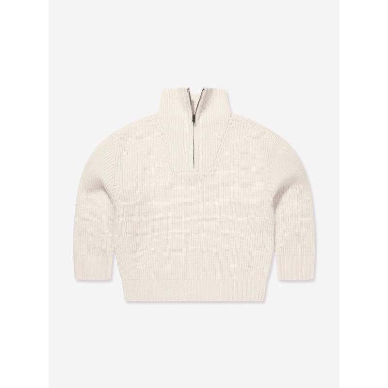 Bonpoint Kids Baldo Wool Jumper in Ivory