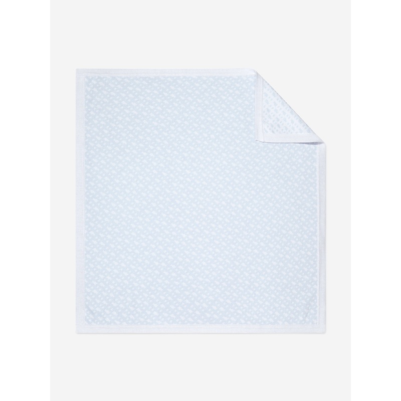 BOSS Baby Boys Knitted Logo Blanket in Blue