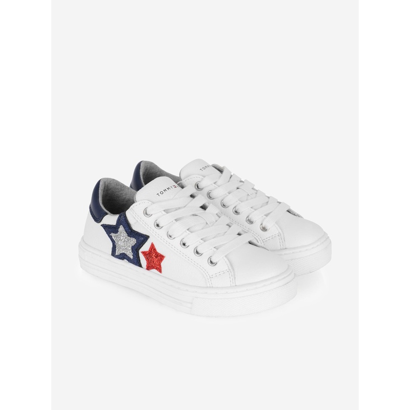 Tommy Hilfiger Girls Trainers – Blue & Red Star Trainers